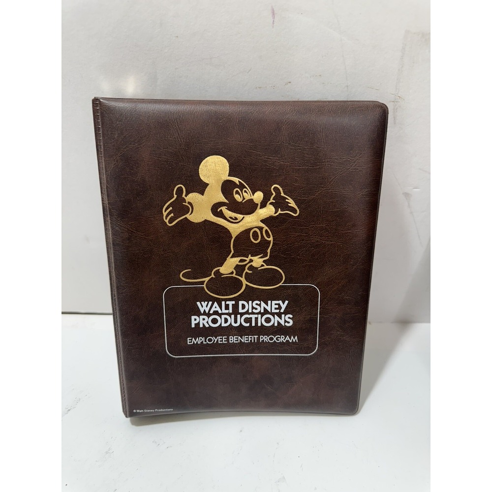 1981 Walt Disney Productions Employee Benefit Program Handbook Manual binder WDI